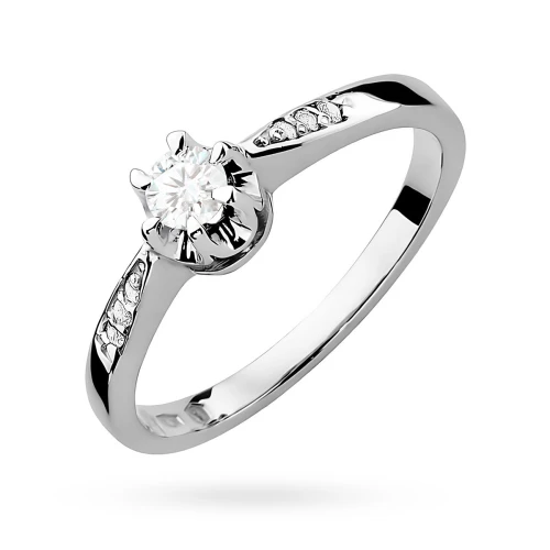 Pierścionek zaręczynowy białe złoto i brylanty 0,25ct Galaktyki W0291.B3.DIW.01 marko