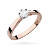 Klasyczny pierścionek zaręczynowy Lab Diamonds 0,25ct różowe złoto W0229.R3.LDW.06 marko