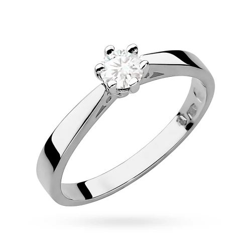 Zaręczynowy pierścionek białe złoto brylant 0,25ct Klasyka W0229.B3.DIW.06 marko