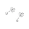Kolczyki z białego złota z brylantami 0,08ct klasyczne basic K0055.B3.DIW.01 marko