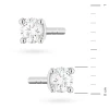 Klasyczne kolczyki z brylantami 0,08ct białe złoto basic K0066.B3.DIW.01 marko