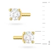 Złote klasyczne kolczyki z brylantami 0,08ct basic K0066.Z3.DIW.01 marko