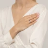 Srebrny pierścionek regulowany kwadratowa biała cyrkonia Soledo JP094-925-BS marko