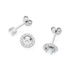 Klasyczne kolczyki z białego złota z diamentami 2 x 0,10ct  K0576.B3.DIW.01 marko