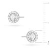 Klasyczne kolczyki z białego złota z diamentami laboratoryjnymi Lab Diamonds 2 x 0,10ct K0576.B3.LDW.01 marko