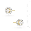Klasyczne złote kolczyki z diamentami 2 x 0,10ct K0576.Z3.DIW.01 marko