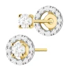 Klasyczne złote kolczyki z diamentami 2 x 0,10ct K0576.Z3.DIW.01 marko
