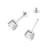 Klasyczne kolczyki z białego złota z diamentami 2 x 1,00ct sztyft zakręcany K0577.B3.DIW.10 marko