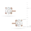 Klasyczne kolczyki z różowego złota z diamentami 2 x 0,40ct K0577.R3.DIW.02 marko