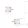 Klasyczne kolczyki z różowego złota z diamentami laboratoryjnymi Lab Diamonds 2 x 0,70ct K0577.R3.LDW.04 marko
