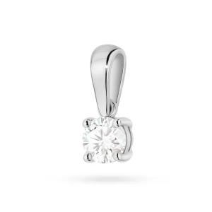 Zawieszka z białego złota z pojedynczym diamentem 0,30ct