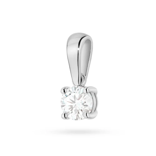Zawieszka z białego złota z pojedynczym diamentem 0,30ct