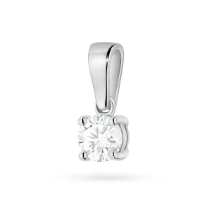 Zawieszka z białego złota z pojedynczym diamentem 0,40ct
