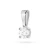 Zawieszka z białego złota z pojedynczym diamentem 0,40ct Z0576.B3.DIW.02 marko