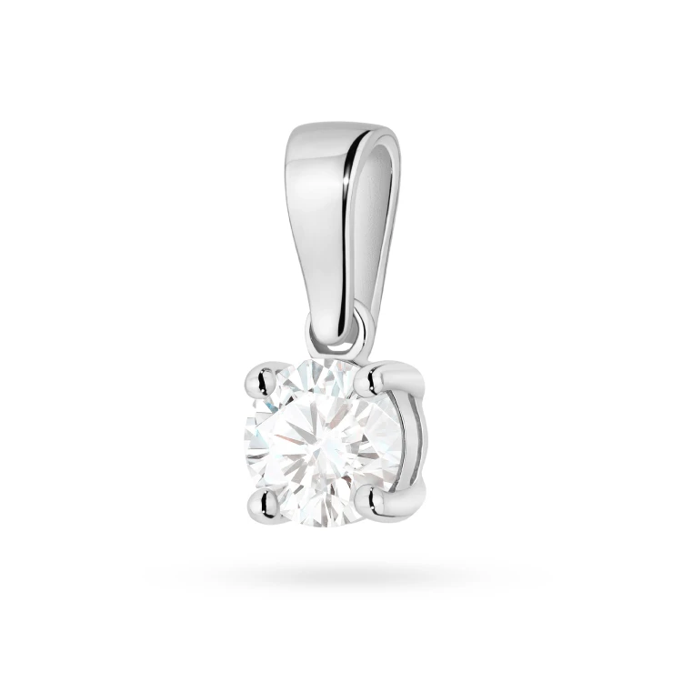 Zawieszka z białego złota z pojedynczym diamentem 0,50ct Z0576.B3.DIW.03 marko