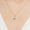 Zawieszka z białego złota z pojedynczym diamentem 0,50ct Z0576.B3.DIW.03 marko