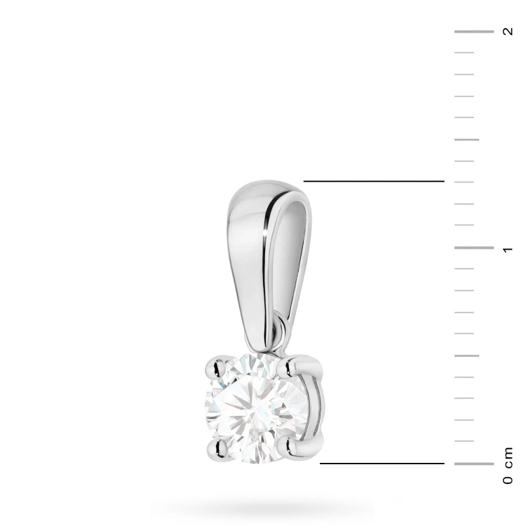 Zawieszka z białego złota z pojedynczym diamentem 0,70ct Z0576.B3.DIW.04 marko