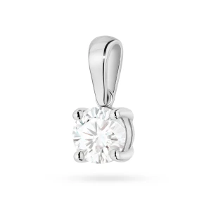 Zawieszka z białego złota z pojedynczym diamentem 1,00ct