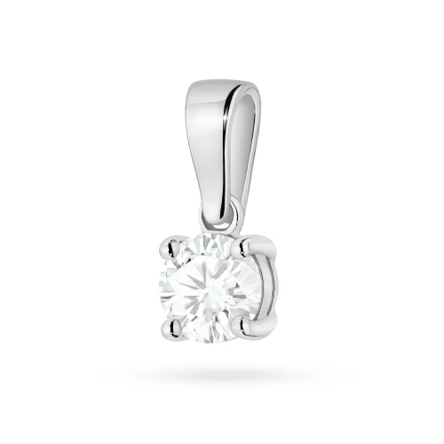 Zawieszka z białego złota z diamentem laboratoryjnym Lab Diamonds 0,50ct
