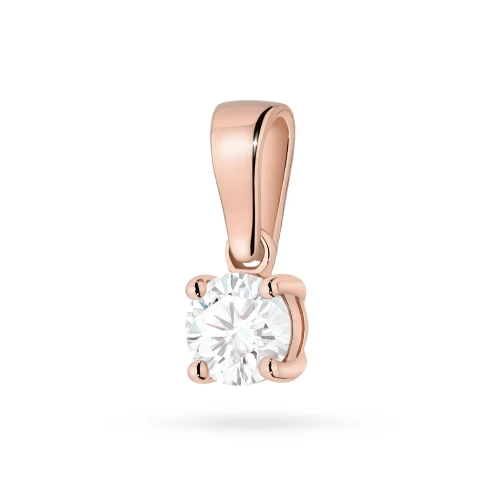 Zawieszka z różowego złota z pojedynczym diamentem 0,40ct Z0576.R3.DIW.02 marko