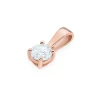 Zawieszka z różowego złota z pojedynczym diamentem 0,40ct Z0576.R3.DIW.02 marko