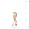 Zawieszka z różowego złota z pojedynczym diamentem 0,40ct Z0576.R3.DIW.02 marko
