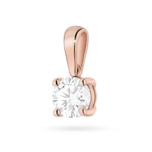 Zawieszka z różowego złota z pojedynczym diamentem 1,00ct