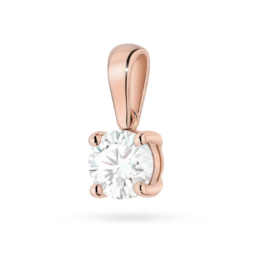 Zawieszka z różowego złota z pojedynczym diamentem 1,00ct