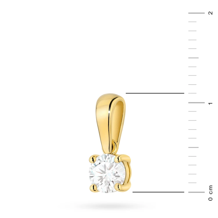 Złota zawieszka z pojedynczym diamentem 0,30ct Z0576.Z3.DIW.01 marko