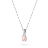 Srebrny naszyjnik Queen Conch różowa owalna zawieszka Supreni N1125-925-RS marko