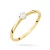 Minimalistyczny złoty pierścionek z diamentem laboratoryjnym 0,10ct Lab Diamonds W0579.Z3.LDW.01 marko