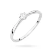 Minimalistyczny pierścionek z białego złota z diamentem laboratoryjnym 0,10ct Lab Diamonds W0579.B3.LDW.01 marko