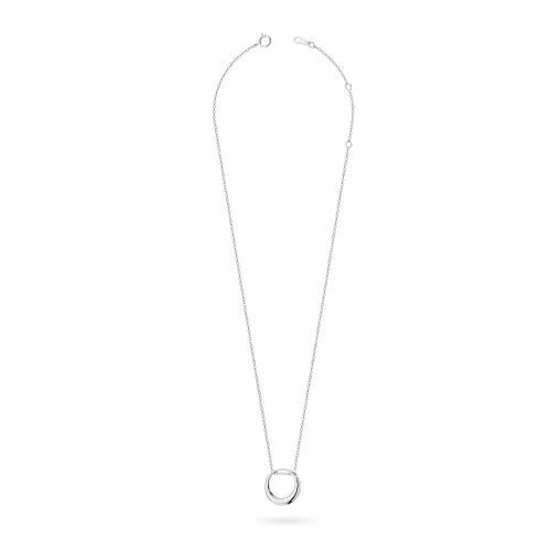 Srebrny naszyjnik gładkie koło ring obręcz Iluvia N1127-925-S marko