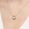 Srebrny naszyjnik gładkie koło ring obręcz Iluvia N1127-925-S marko