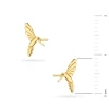 Złote kolczyki na sztyft kolibry Virino K1977-333 marko