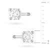 Klasyczne kolczyki z brylantami 0,08ct białe złoto basic na sztyfcie zakręcanym K0066.B3.DIW.02 marko