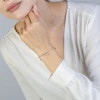 Srebrna bransoletka gwiazdki kwiatek cyrkonie paperclip Soledo B1450-925-BS marko