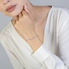 Srebrna bransoletka połączone motylki cyrkonie paperclip Soledo B1453-925-BS marko