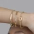 Sztywna bransoletka żmijka bangle pozłacane srebro Sego B157-925-Z marko