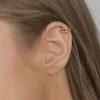 Pozłacany srebrny kolczyk nausznica fake piercing spiralka Supreni K450-925-Z marko