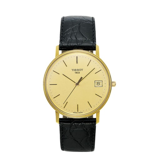 Zegarek Tissot Goldrun T71340121 męski analog złota tarcza marko