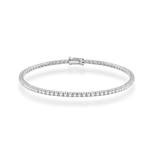 Bransoletka tenisowa z białego złota z diamentami laboratoryjnymi Lab Diamonds B0031.B3.LDW.03 marko