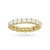 A detailed view of a yellow gold eternity ring set with brilliant-cut laboratory-grown diamonds all around the band, presented on a clean white background, product W0515.Z3.LDW.01