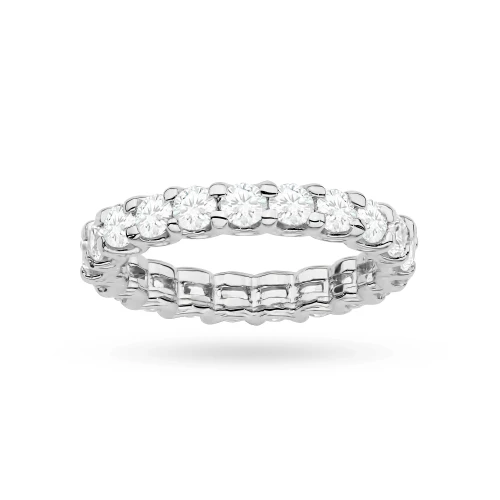 Pierścionek z białego złota z diamentami laboratoryjnymi dookoła obrączka Lab Diamonds W0515.B3.LDW.01 marko