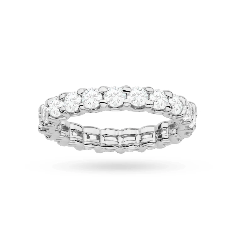 Pierścionek z białego złota z diamentami laboratoryjnymi dookoła obrączka Lab Diamonds W0515.B3.LDW.01 marko