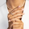 Pierścionek z białego złota z diamentami laboratoryjnymi dookoła obrączka Lab Diamonds W0515.B3.LDW.01 marko