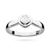 Pierścionek z białego złota z diamentem laboratoryjnym 0,30ct Lab Diamonds pełna oprawa bezel W0294.B3.LDW.05 marko