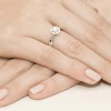Pierścionek z białego złota z diamentem laboratoryjnym 0,30ct Lab Diamonds pełna oprawa bezel W0294.B3.LDW.05 marko