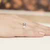 Pierścionek z białego złota z diamentem laboratoryjnym 0,25ct Lab Diamonds pełna oprawa bezel W0294.B3.LDW.04 marko