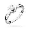 Pierścionek z białego złota z diamentem laboratoryjnym 0,20ct Lab Diamonds pełna oprawa bezel W0294.B3.LDW.03 marko